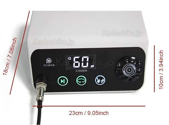 TJJ HP88 歯科用ブラシレスマイクロモーター（60000rmpハンドピース＆ペダルコントロール付き）